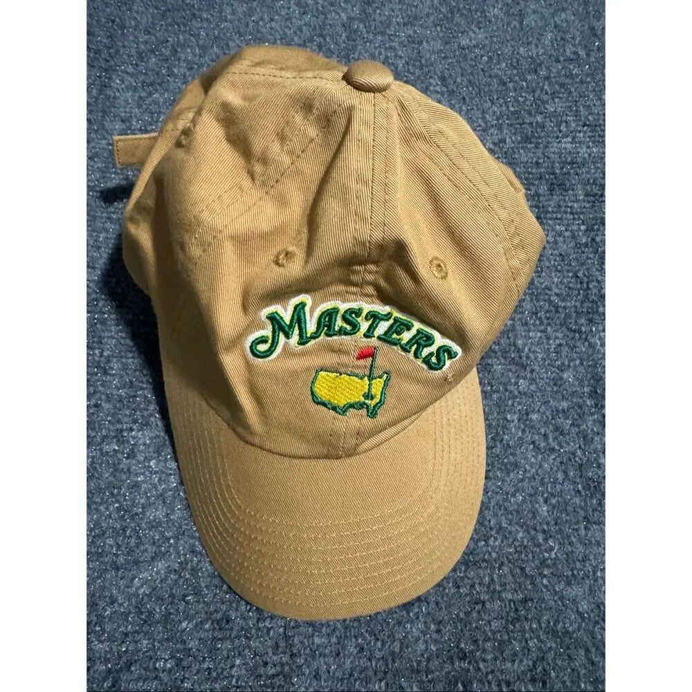 Masters Augusta national American needle yellow vintage golf hat cap